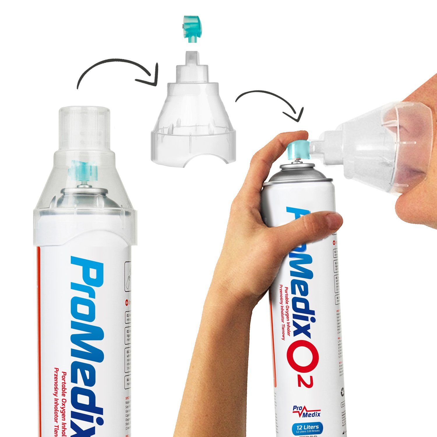 Promedix Inhalator PR-994, 1-tlg., Sauerstoffkonzentration 99,4%, 12Liter Volumen