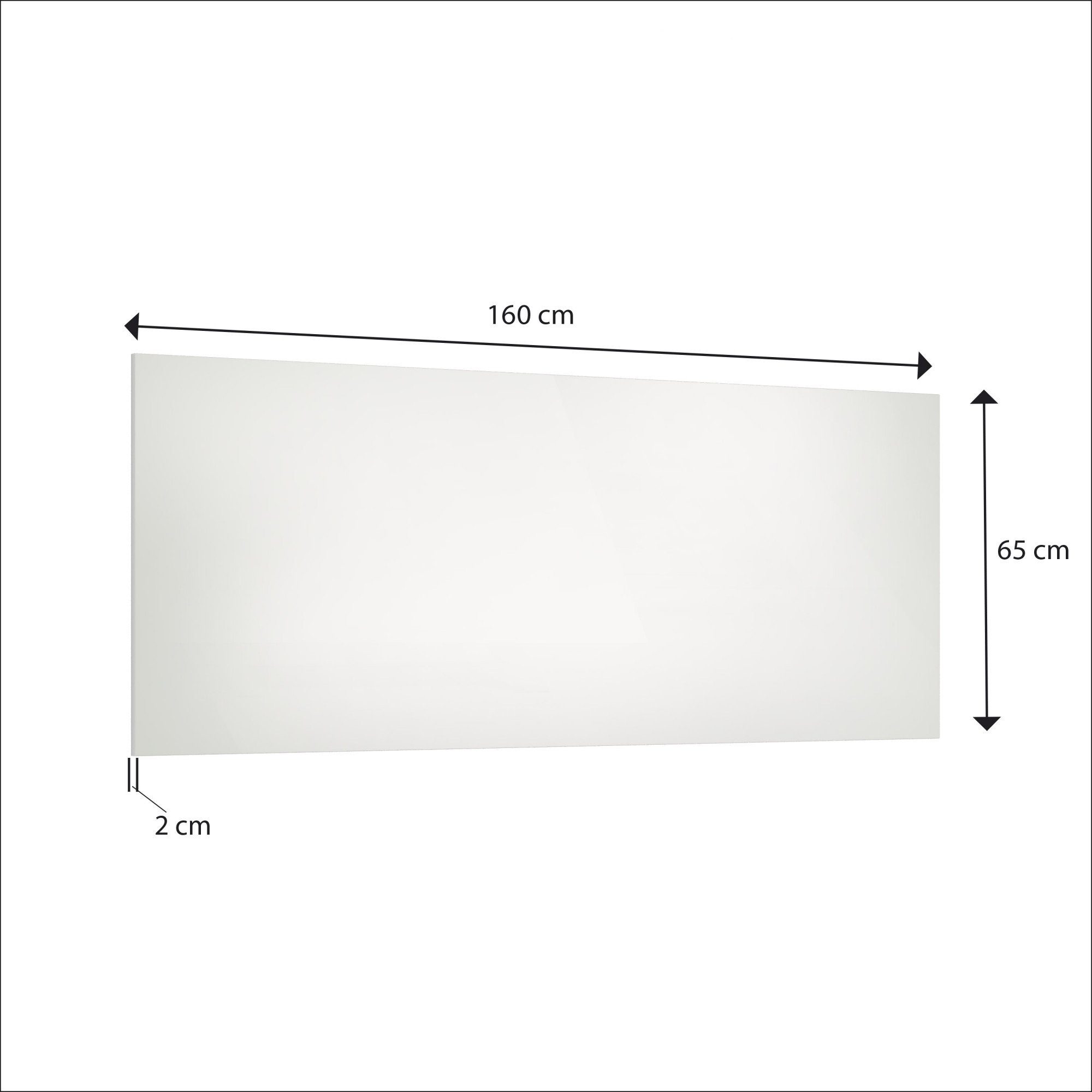Home affaire Garderobenspiegel SPACE, Spiegel ganzflächig, Breite 160 cm, Wandmontage (1-St), Garderobenspiegel, Flurspiegel, Dielenspiegel, Wandspiegel – Bild 5 von 5