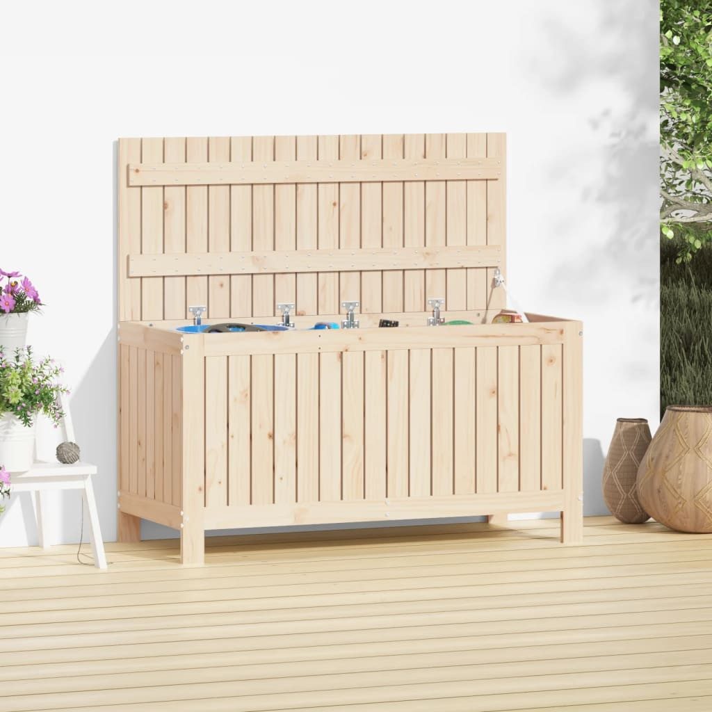 vidaXL Auflagenbox 115 x 49 x 60 cm Gartentruhe 115x49x60 cm Massivholz Kiefer Auflagenbo