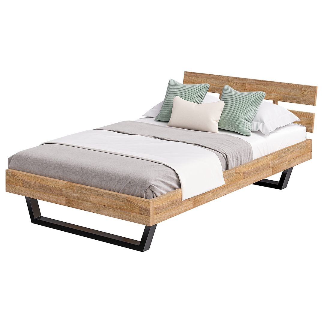 skølm Massivholzbett Alver, natur geölt mit günstig online kaufen