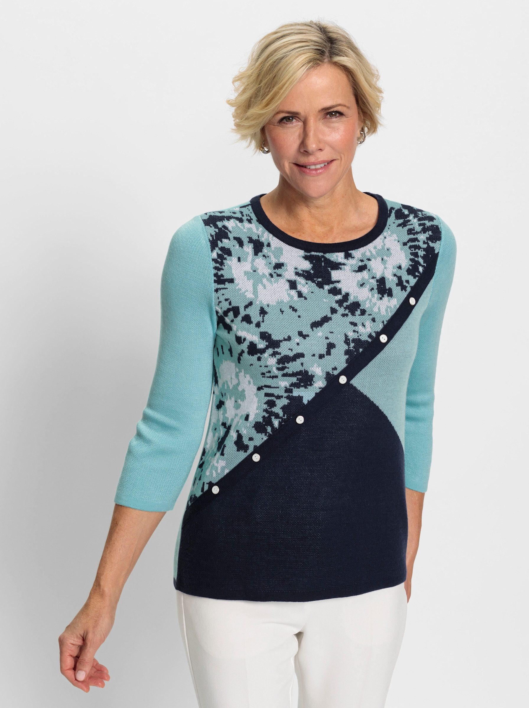 Strickpullover Jacquard-Pullover