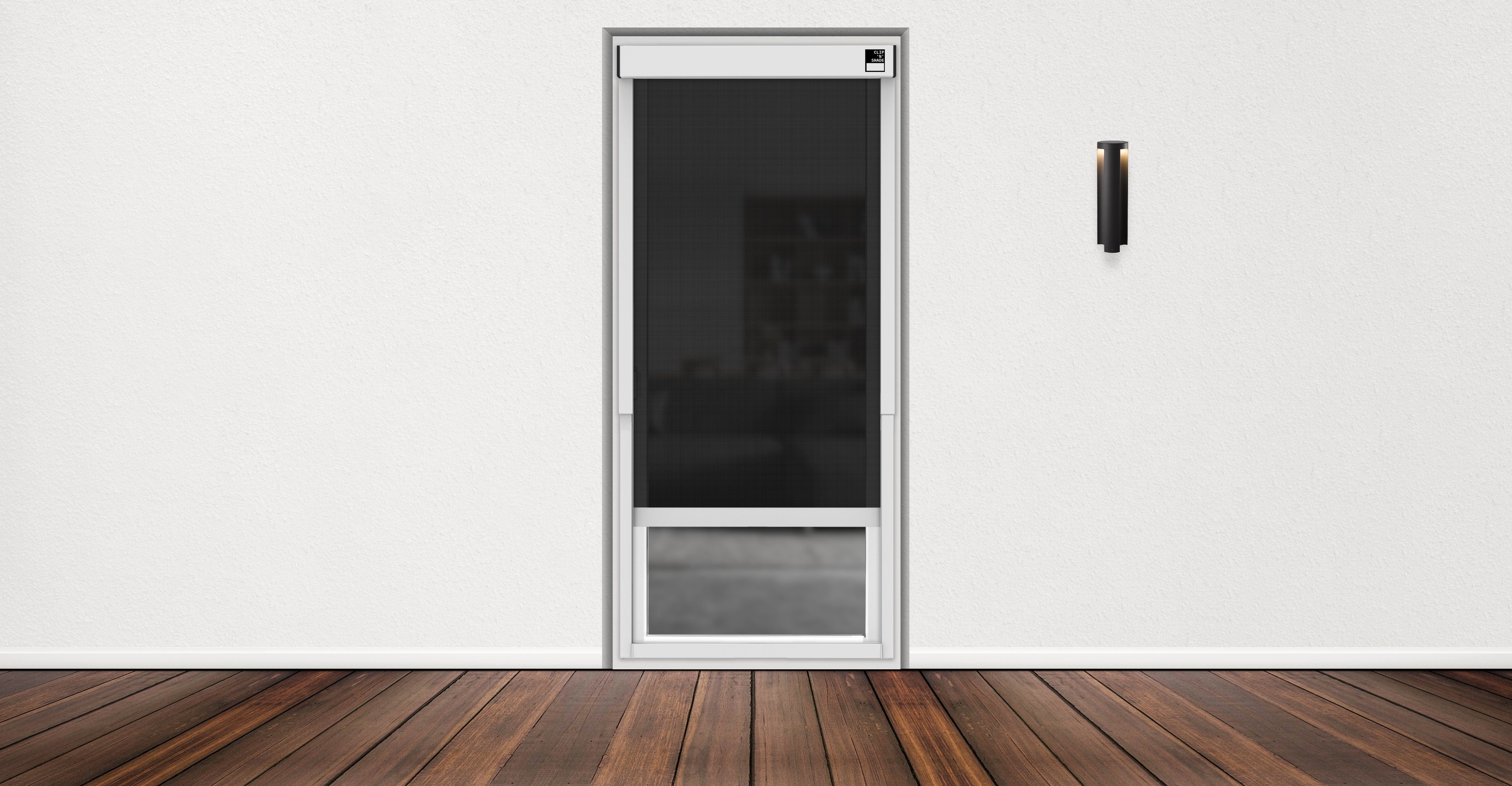 Rollo Aussenrollo für Balkontüren von CLIP`N`SHADE, CLIP`N`SHADE, Außen am Fenster, Klemmmontage, hochwertige Aluminiumprofile