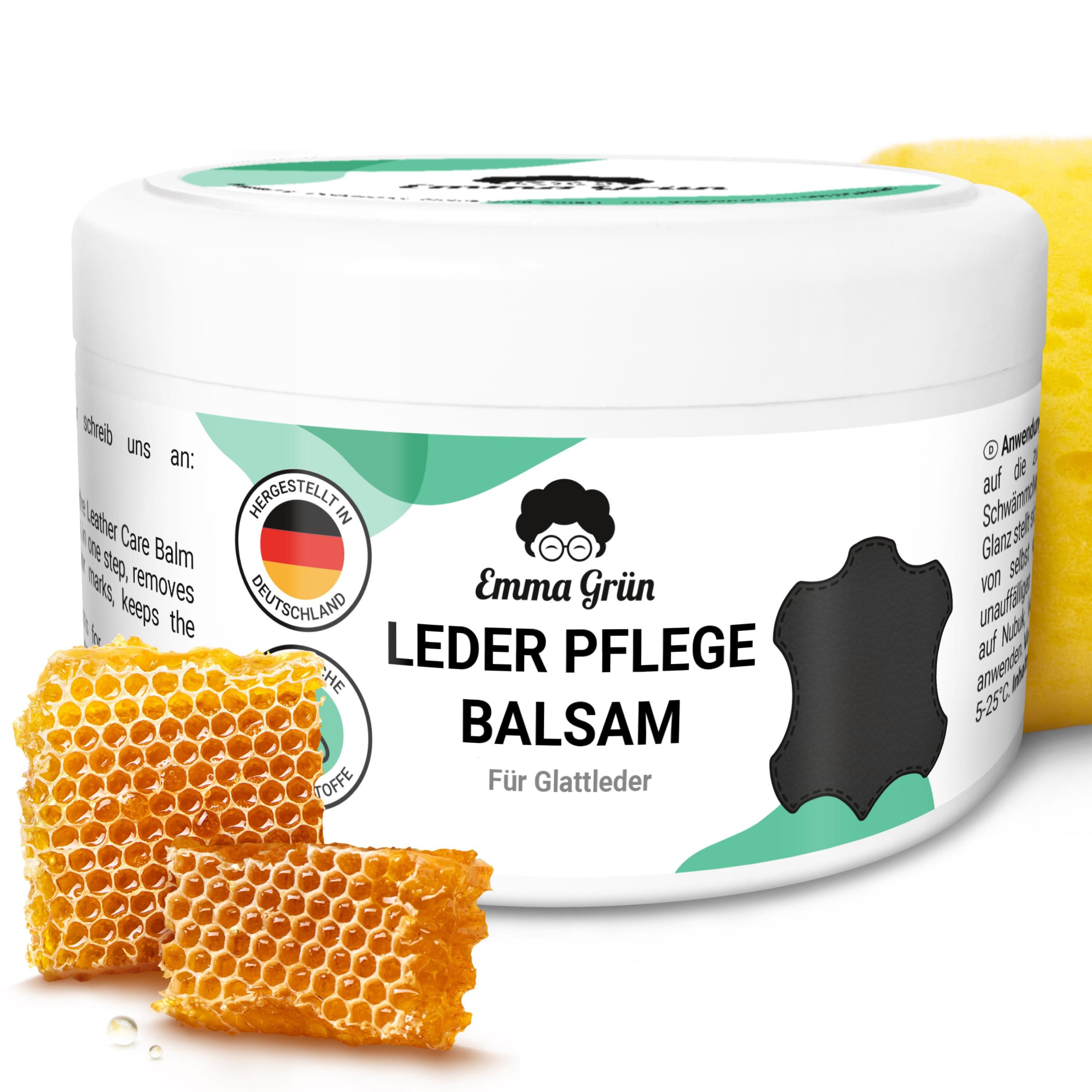 Emma Grün Lederbalsam mit Bienenwachs Lederreiniger