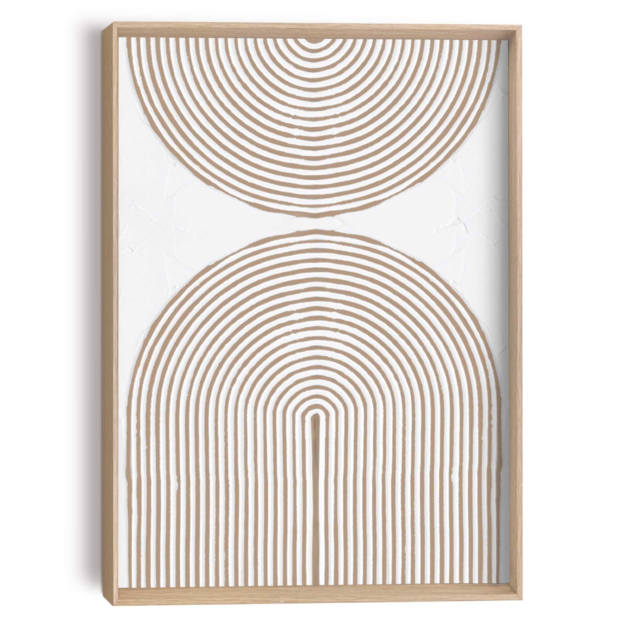Reinders! Wandbild Reliefbögen, Wohnzimmer - Beige - MDF - Abstrakt - 30x40 günstig online kaufen