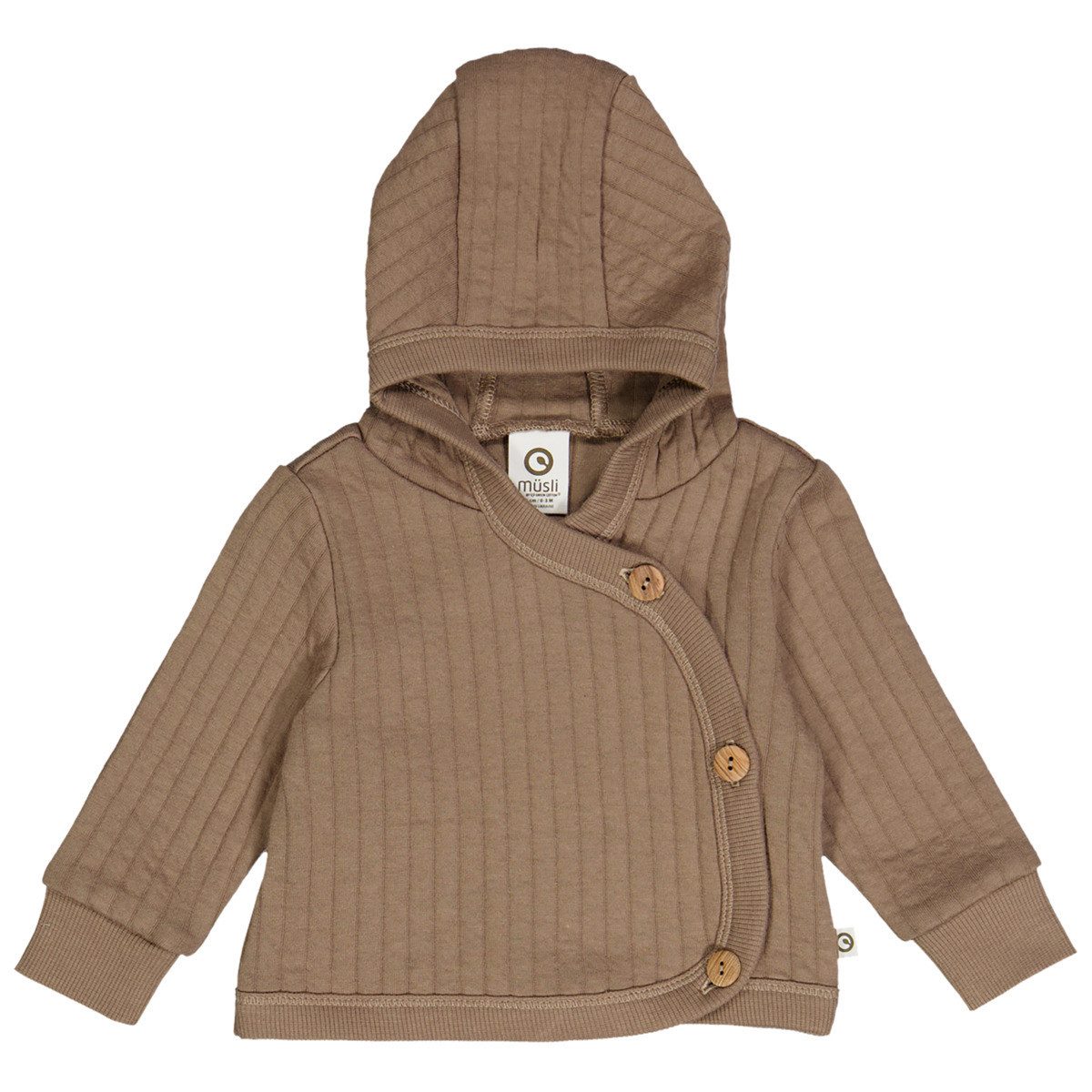 Müsli by GREEN COTTON Strickjacke 1501005400 Unisex Kinder Strick-Cardigan, Strickjäckchen, Grobstrickjacke, Feinstrickjacke