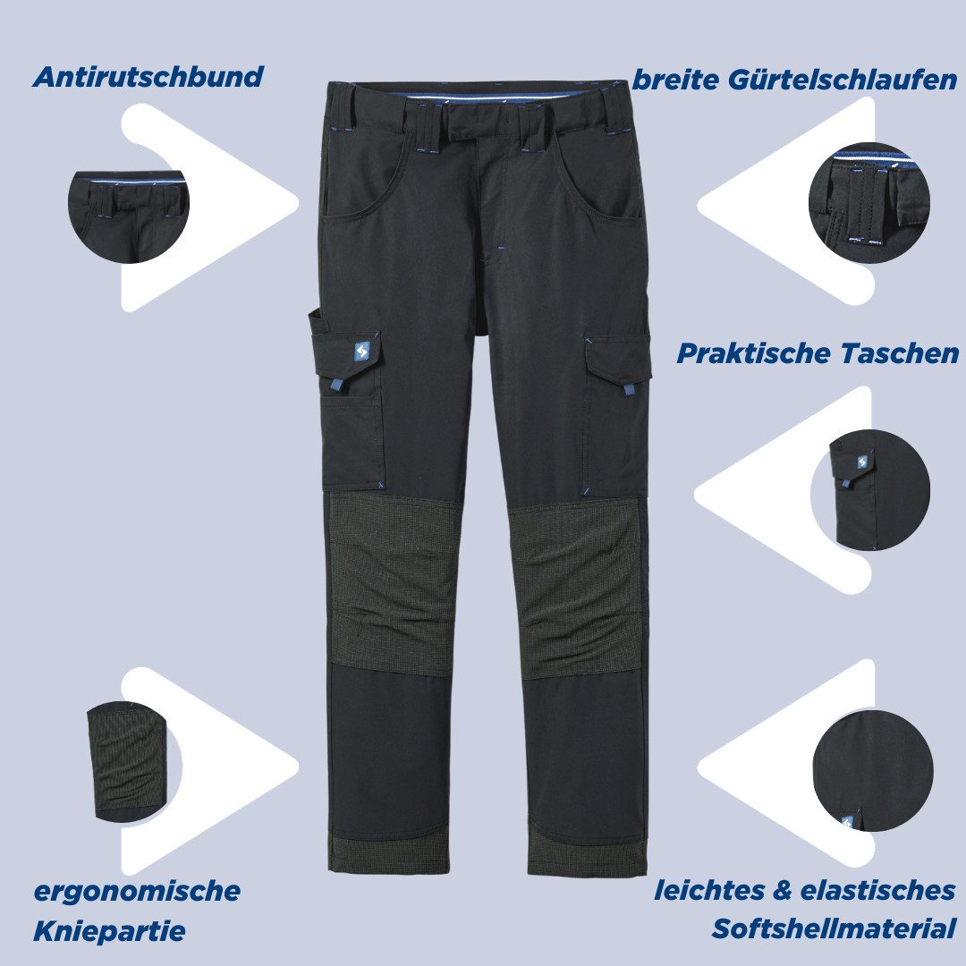 SCHEIBLER WORKWEAR Arbeitshose Softshellhose Herren mit günstig online kaufen