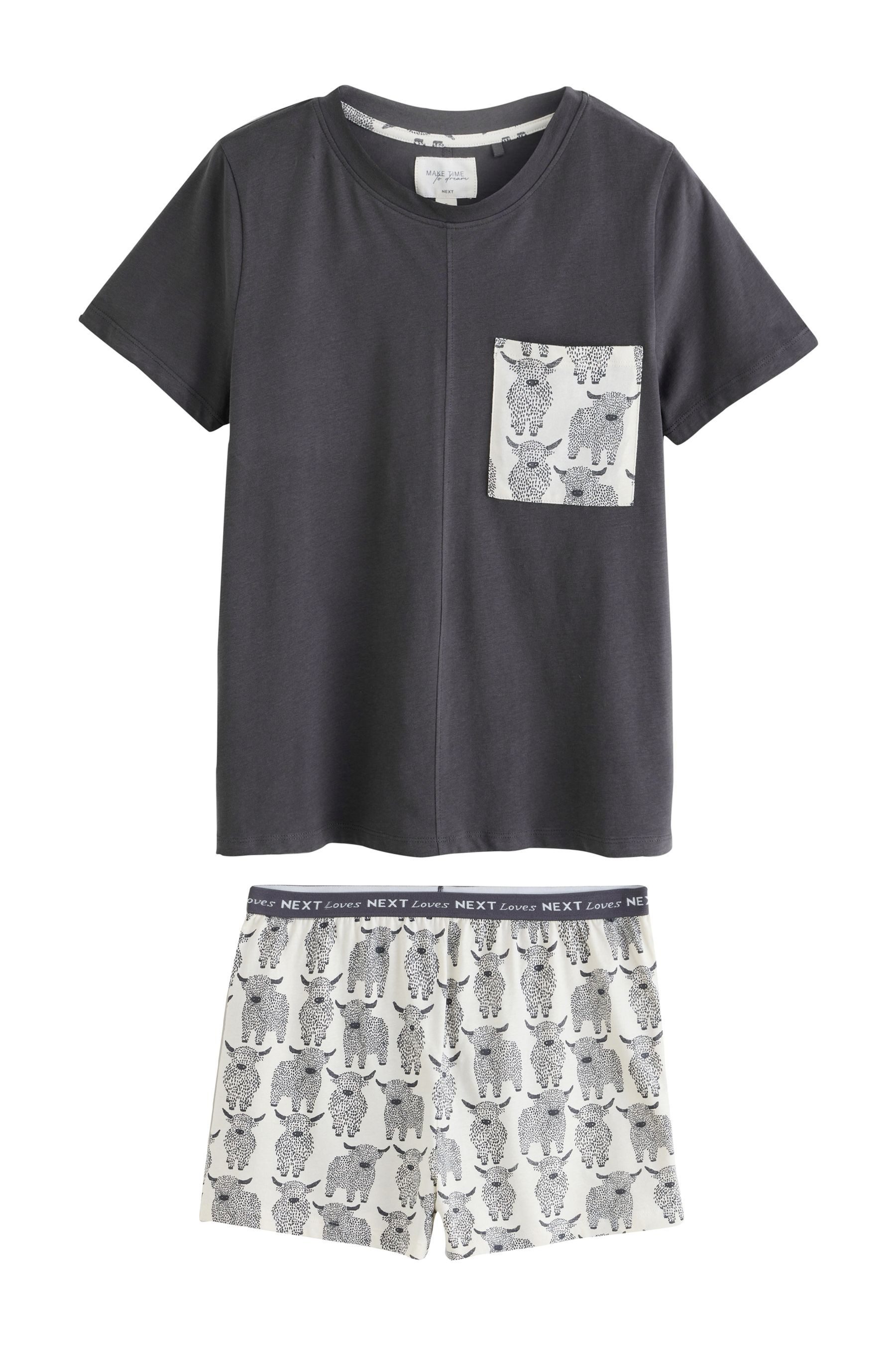 Next Pyjama Kurzärmeliger Baumwoll-Pyjama (2 tlg) günstig online kaufen
