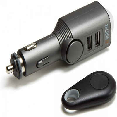 Technaxx »TECHNAXX TX-100 Auto-Alarmanlage mit Ladefunktion, 2 USB-Ladeanschlüsse, Mobiler Mini Alarm mit Bewegungserkennung + Fernbedienung und Autoladegerät« Alarmanlage (einfache Installation)