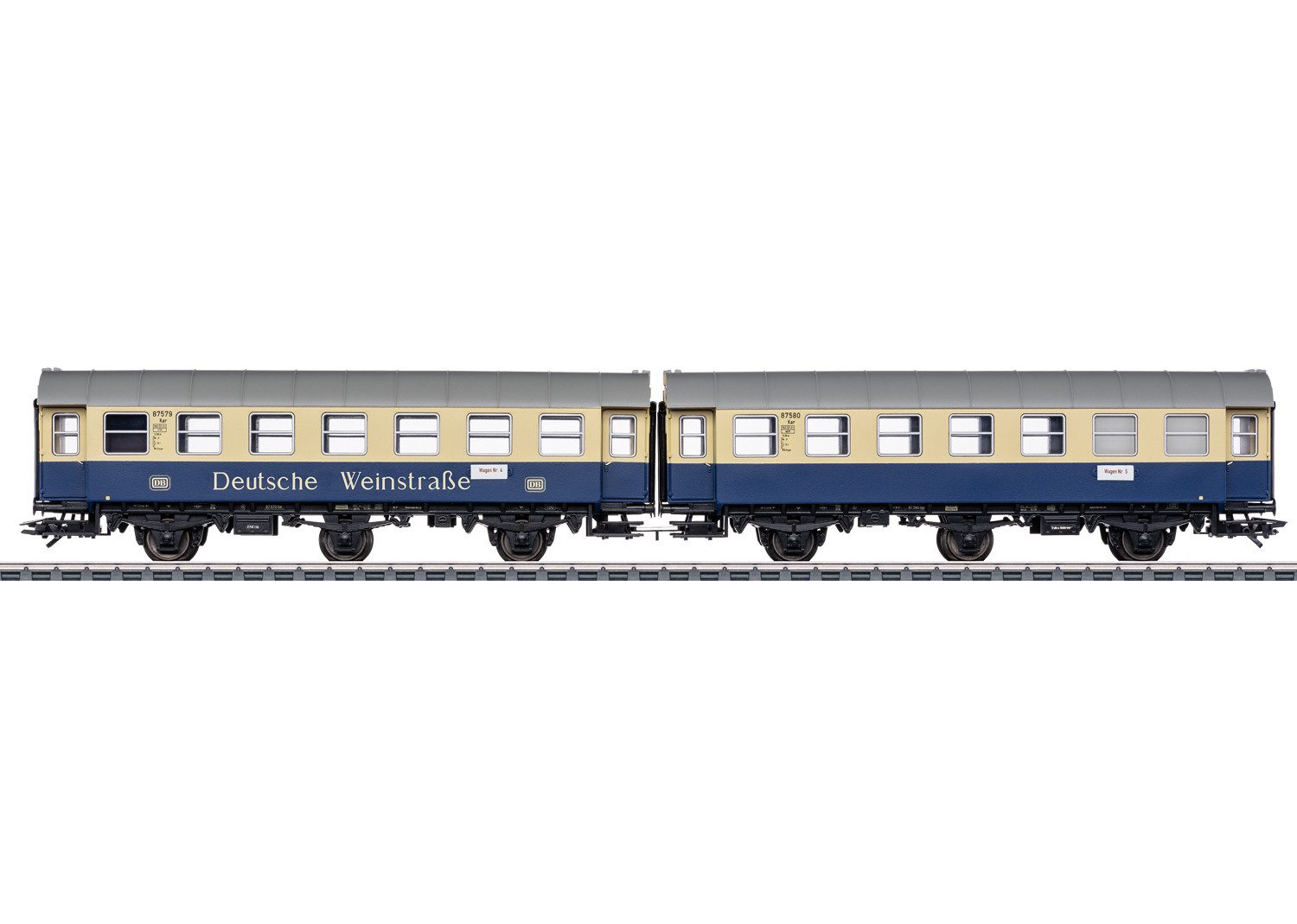 Märklin Personenwagen Umbauwagen-Paar "Deutsche Weinstraße" - 43188, Spur H0, mit Beleuchtung