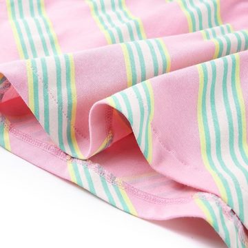 vidaXL A-Linien-Kleid Kinderkleid mit Kordelzug Ärmellos Rosa 140 Kurz Sommerkleid