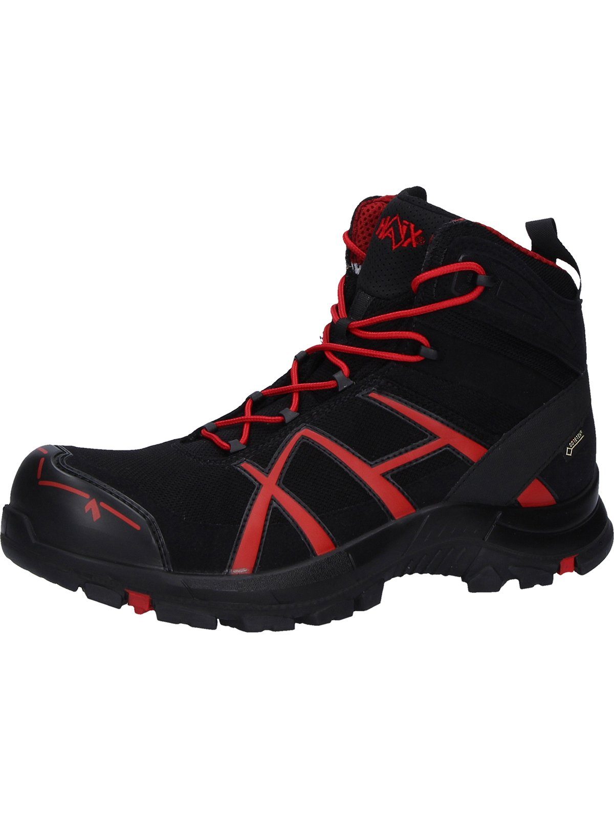 Safety Mid schwarz/rot Arbeitsschuh Eagle black/red 40 Black haix