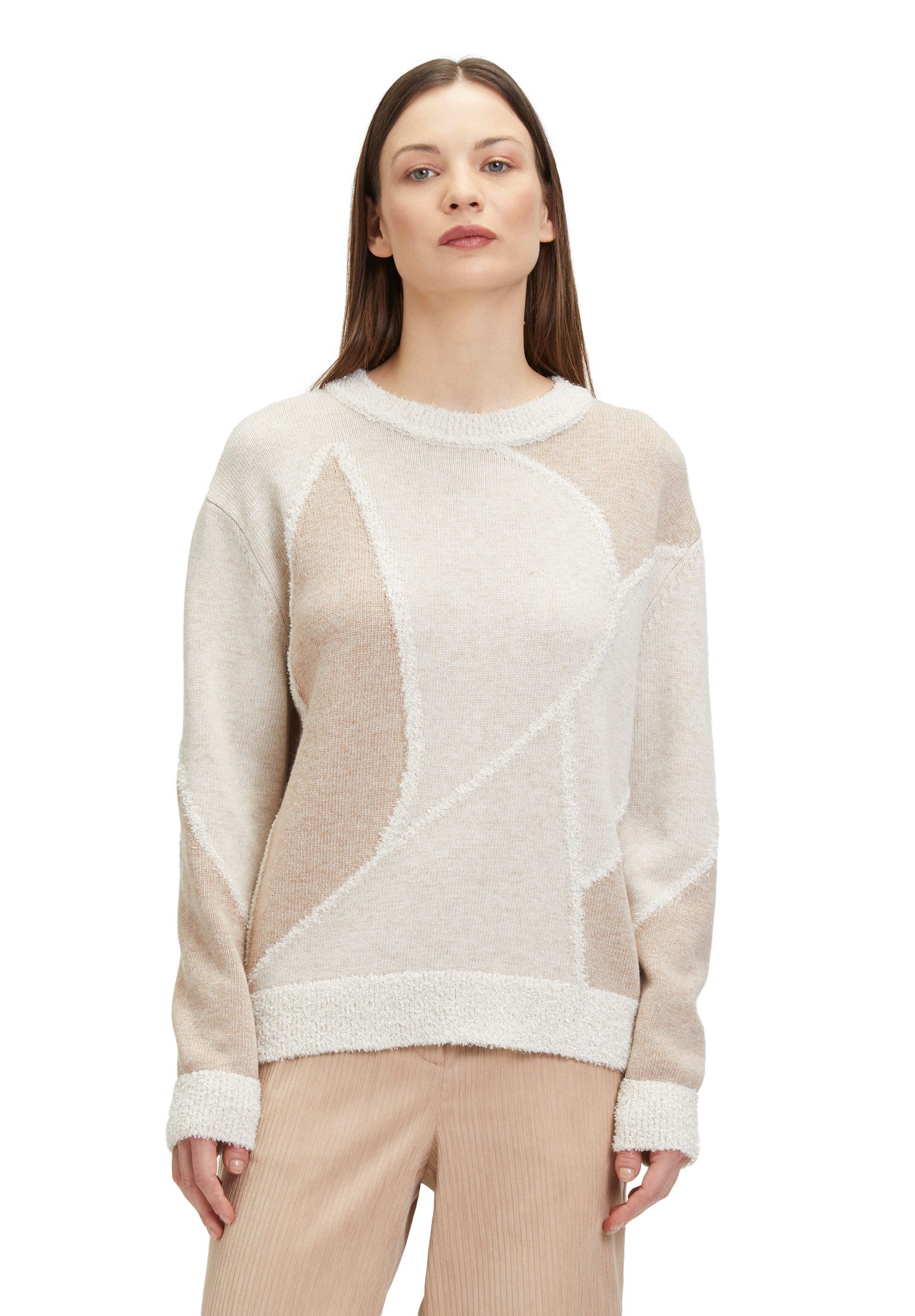 Strickpullover Betty & Co Damen Strickpullover mit Intarsie