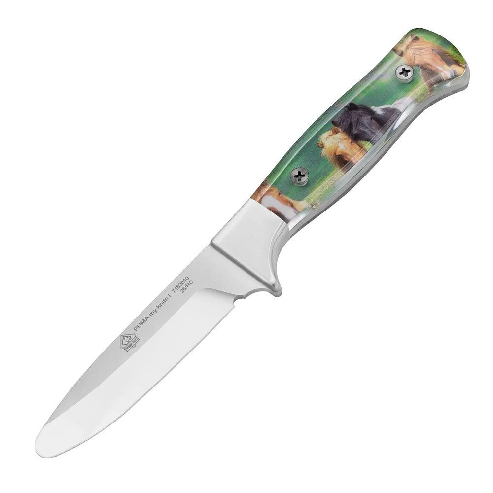 Puma Messer Taschenmesser TEC My Knife Kindermesser - Bunt, (2 St), individuelle Gestaltung, runde Spitze