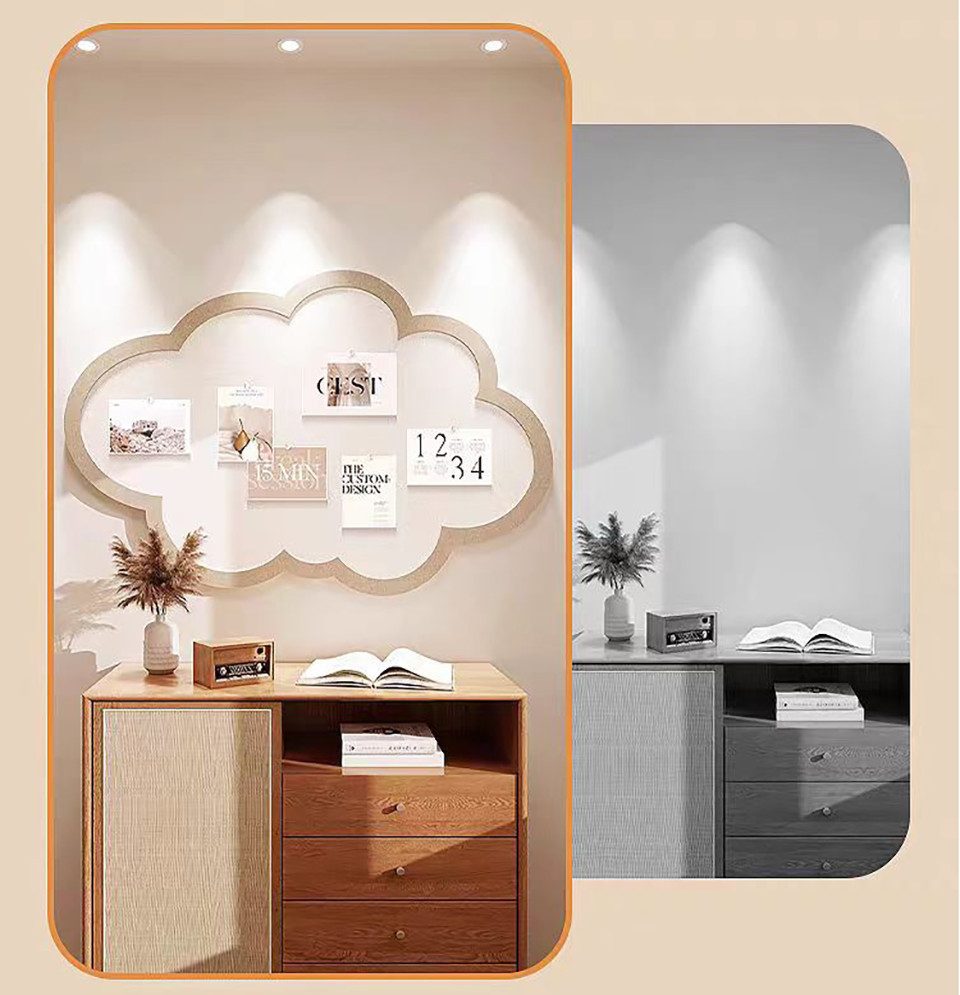 Coonoor Pinnwand Gestreifte Korkpinnwand, gewölbte Filzwand-Pinnwand günstig online kaufen