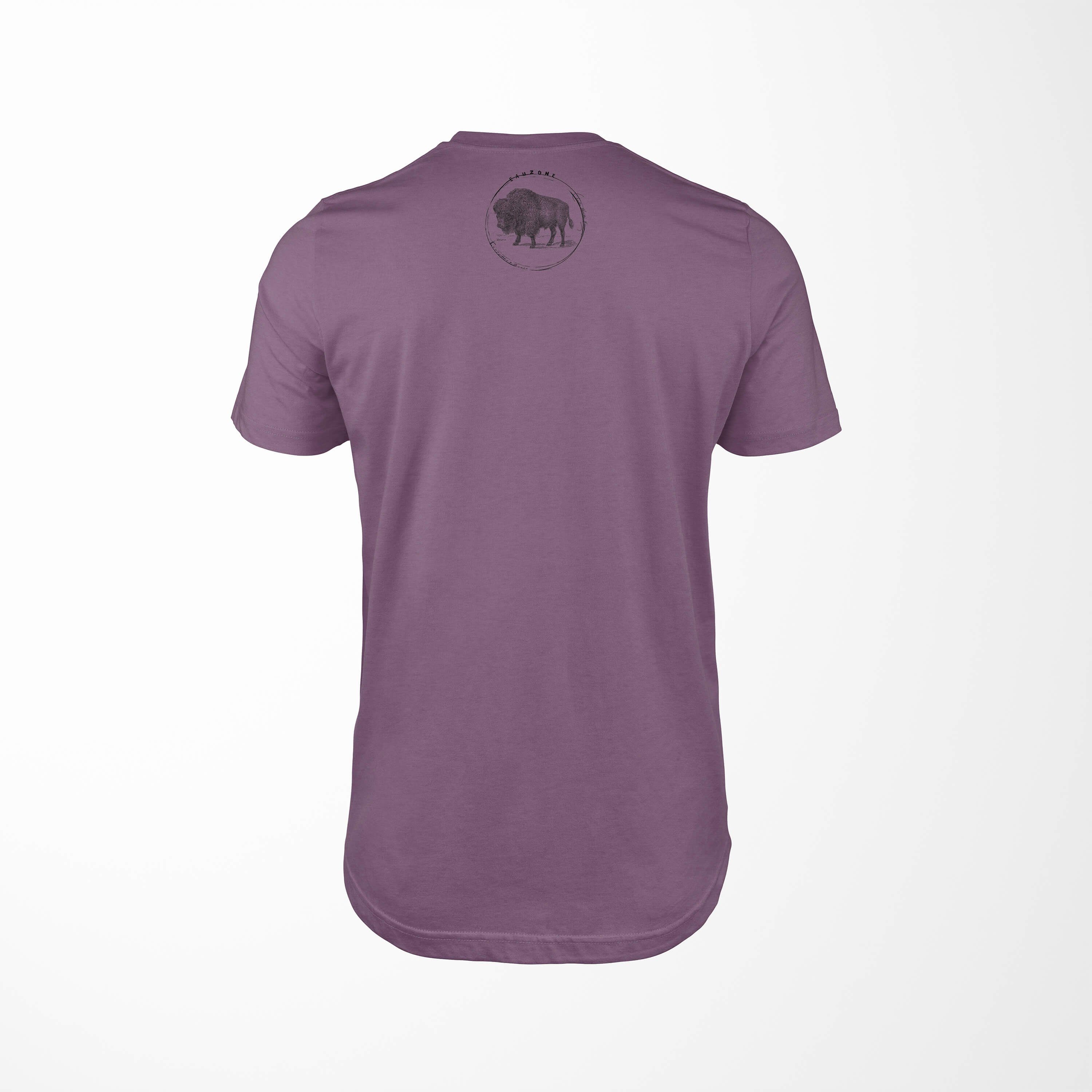 Sinus Art T-Shirt Evolution Herren T-Shirt Bison Shiraz