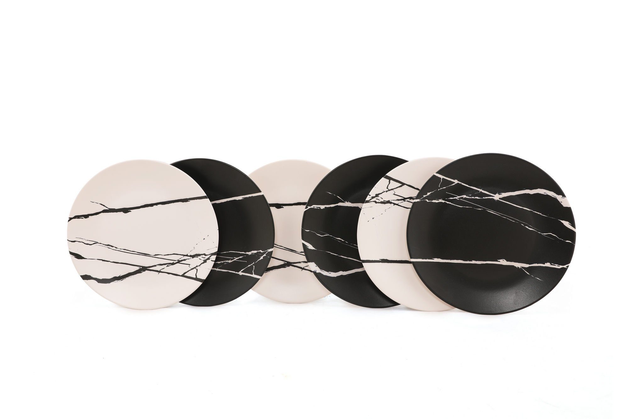 Weiß, Teller-Set Concept 100% Essteller, KRM1404, Hermia Keramik