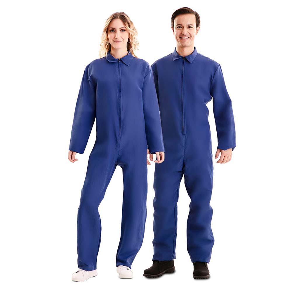 Fyasa Kostüm Overall blau Kostüm Arbeitsoverall Unisex