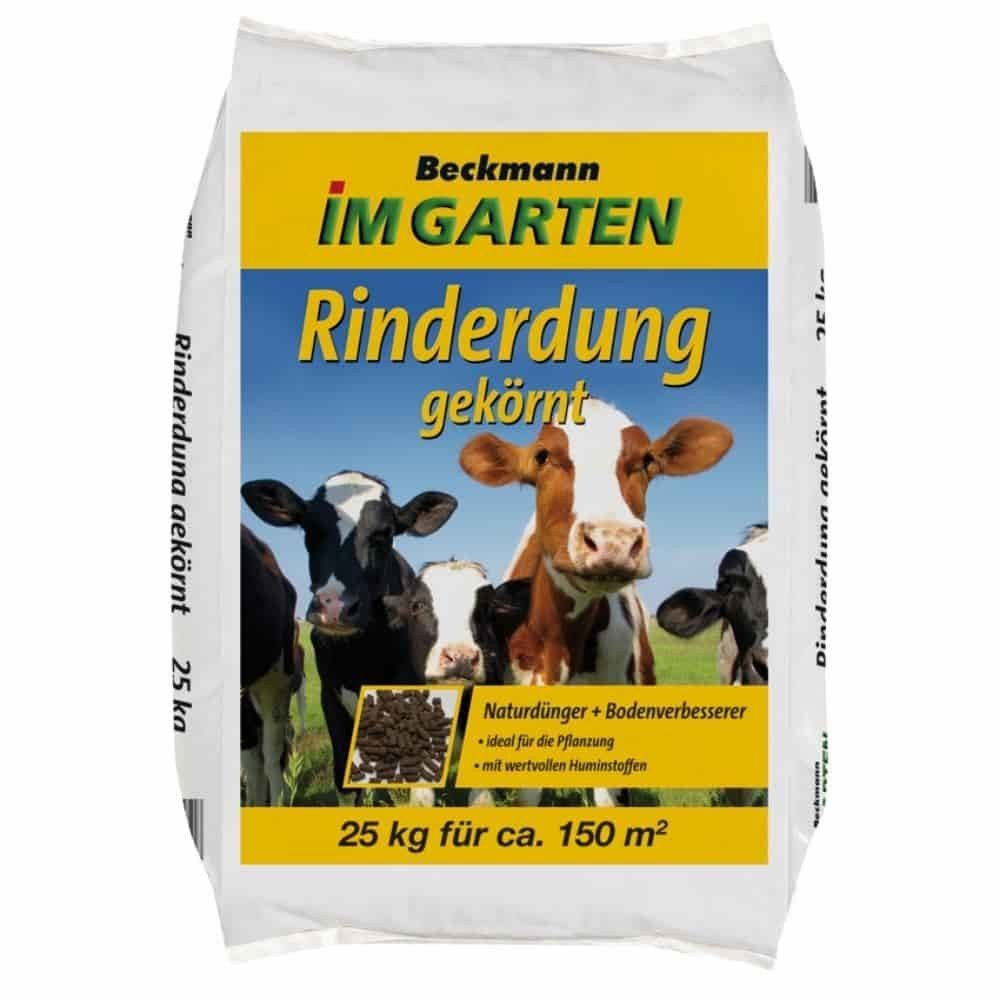 Beckmann IM GARTEN Gartendünger Rinderdung gekörnt 25 Kg BIO Anbau geeignet günstig online kaufen
