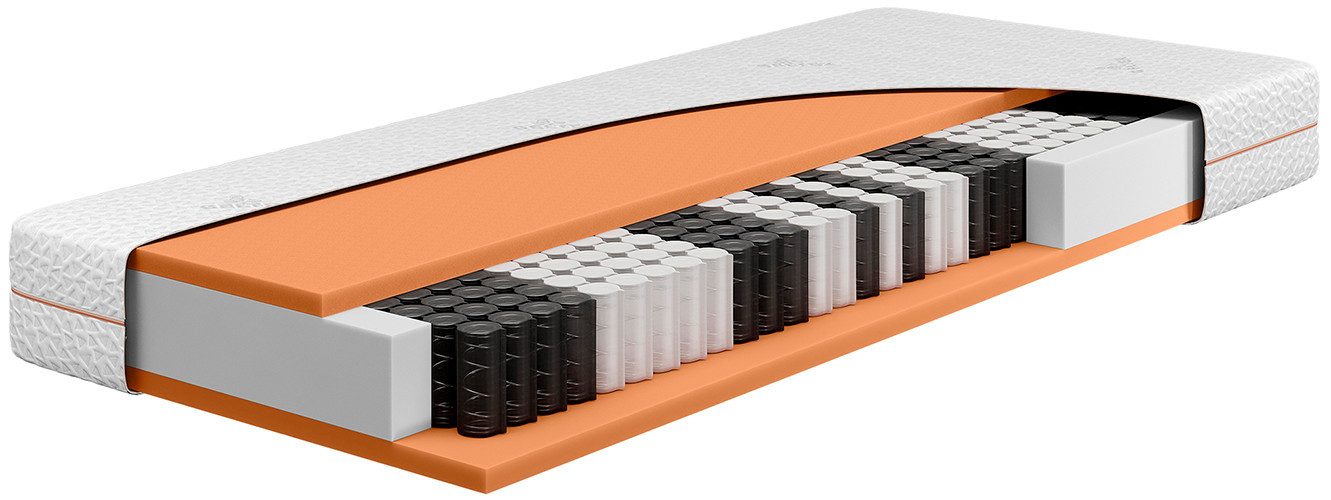 Taschenfederkernmatratze Taschenfederkern Matratze GELTEX® Next Classic TFK 200, Beka®, 20 cm hoch, GELTEX®-Auflage, 20 cm hoch, RG43, verfügbar in H2, H3 & H4, 90x200 cm