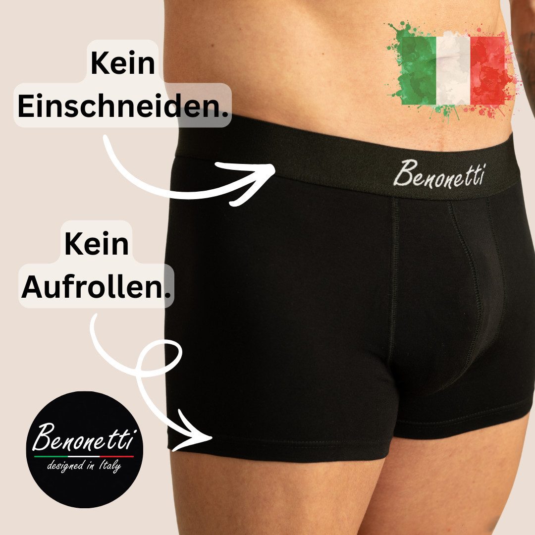 Benonetti Boxershorts weich, langlebig & atmungsaktiv, kein Aufrollen (6 Pa günstig online kaufen