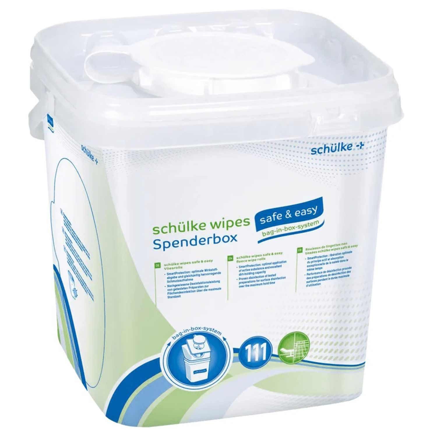 SCHÜLKE & MAYR GmbH Hautpflege-Set Schülke wipes safe & easy 1 Eimer Spenderbox