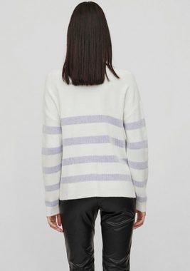 Vila Rundhalspullover VIRIL STRIPE L/S KNIT TOP - NOOS