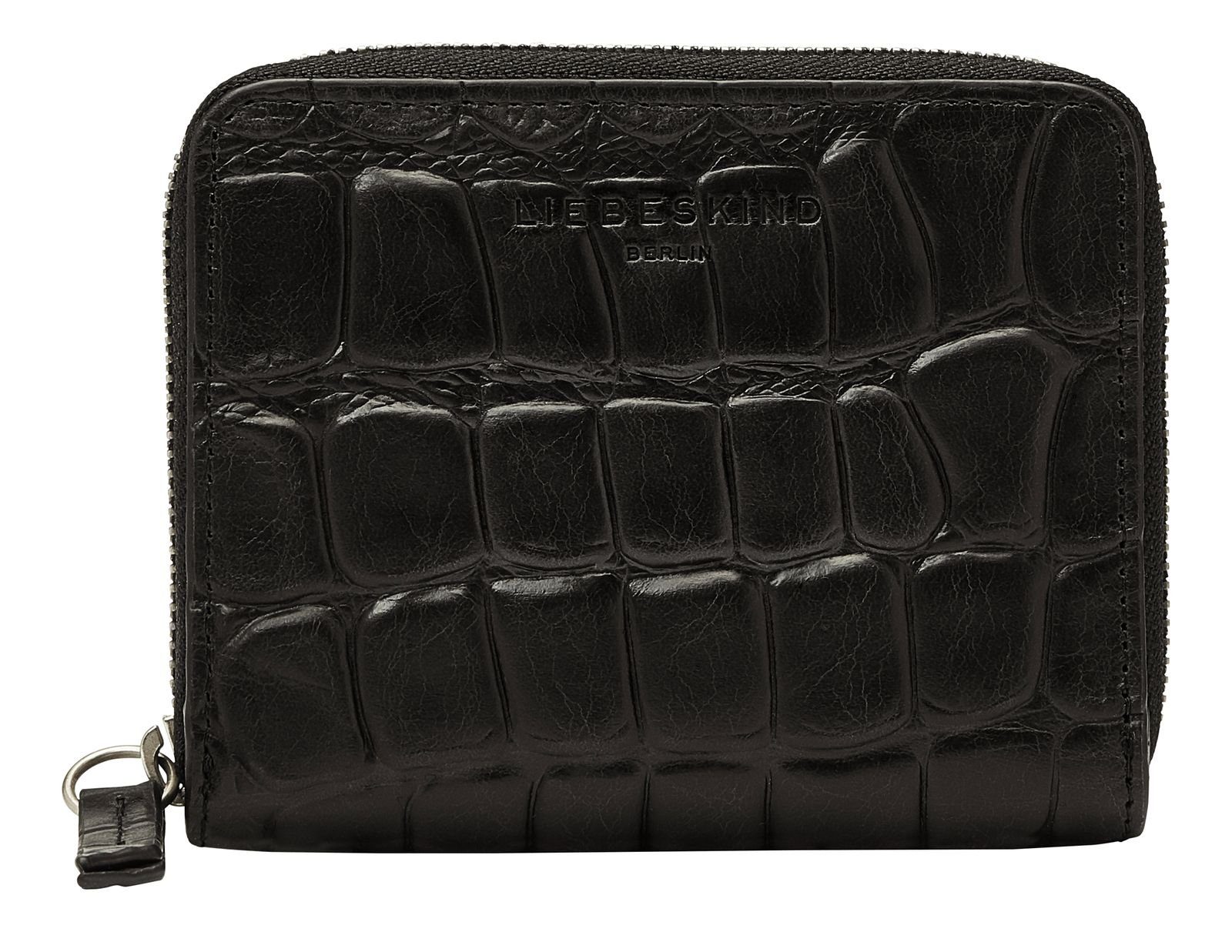 Liebeskind Berlin Geldbörse Croco Conny, Kroko Optik, Crossbody, zertifiziert nach Leather Working Group