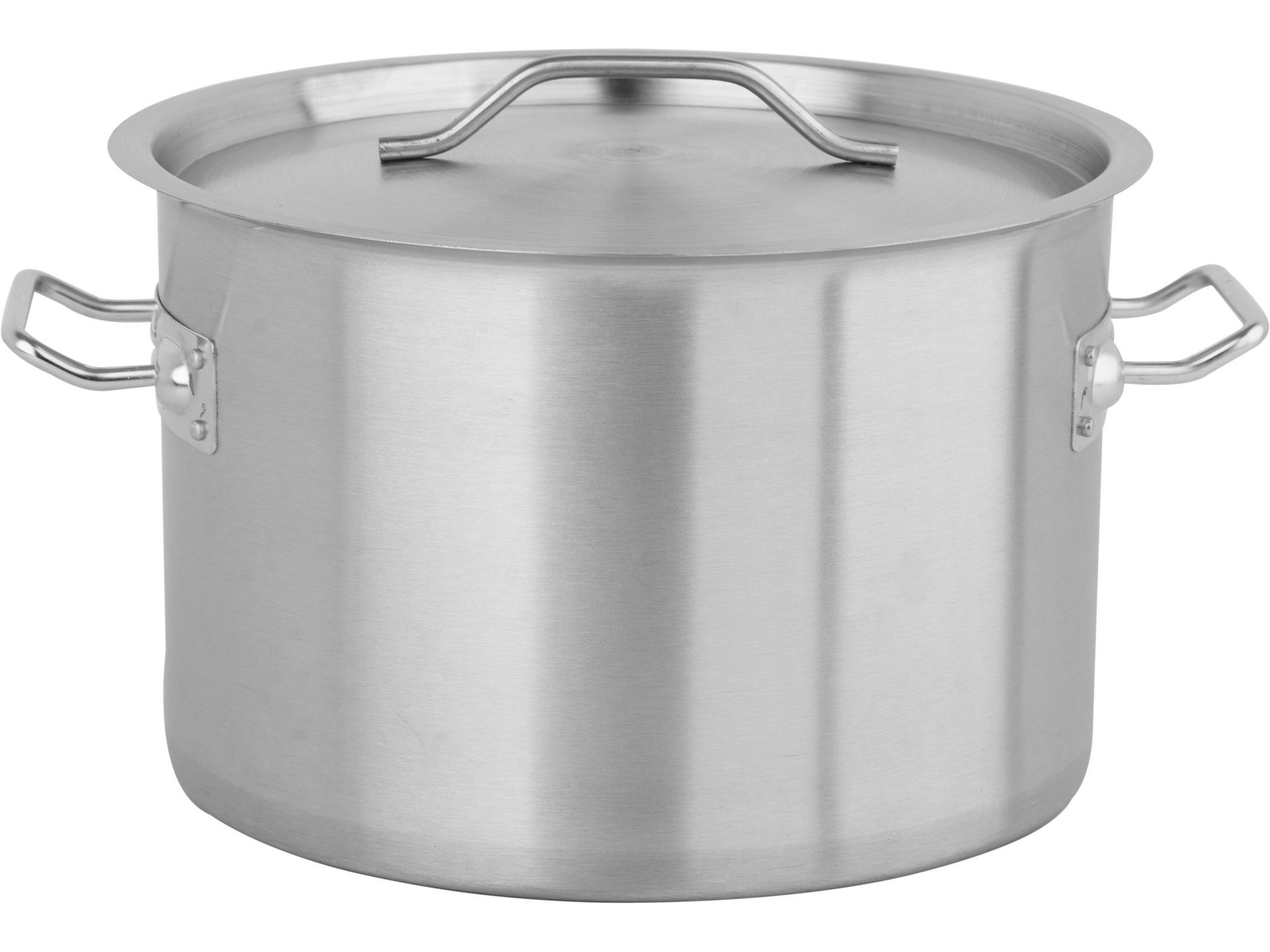 TRIZERATOP Kochtopf Niedriger Profi-Kochtopf mit Deckel 30x20 cm, 14 l, Edelstahl 201, (Niedriger Profi-Kochtopf mit Deckel 30x20 cm, 14 l, Edelstahl 201, Niedriger Profi-Kochtopf mit Deckel 30x20 cm, 14 l, Edelstahl 201), satiniert