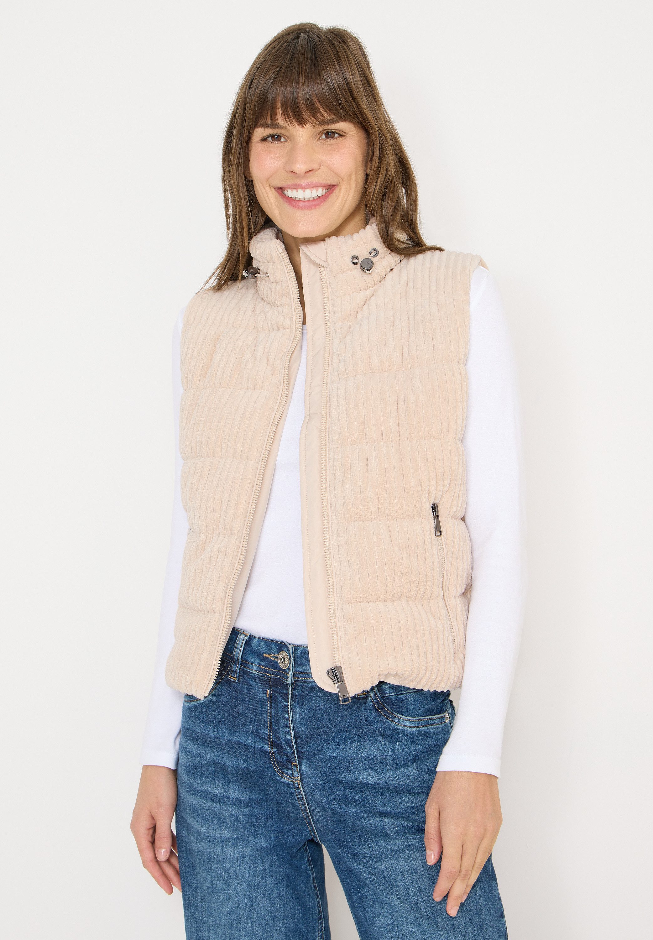 CECIL Fellweste mit Stehkragen günstig online kaufen