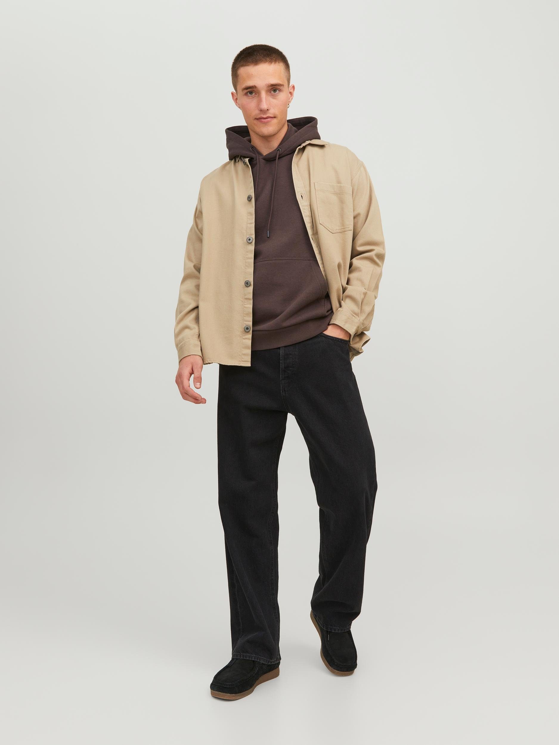 NOOS HOOD & SWEAT Brown JJEBRADLEY Jones Kapuzensweatshirt Jack Seal