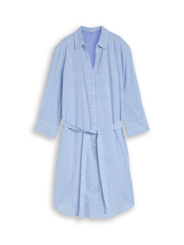 TOM TAILOR Midikleid dress with slub structure