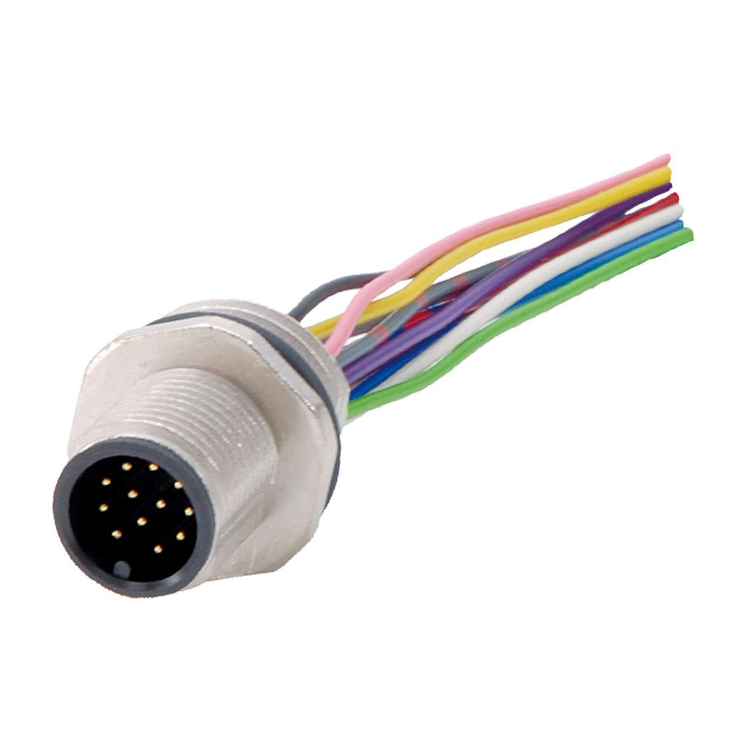 Binder Sensor Titel:M12 Gerätesteckverbinder gerade Stift Polzahl 12-polig Vorderwa, (Sensor-/Aktor-Steckverbinder)