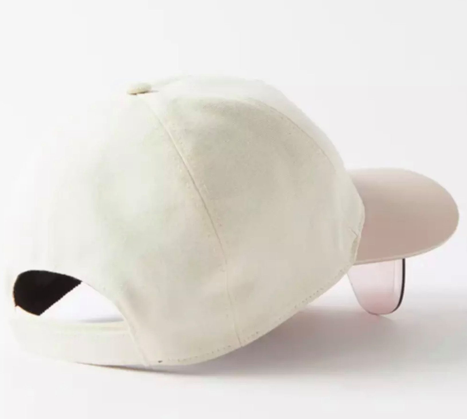 FENDI Visor EyeCap Sonnenbrille mit D-Frame und Lederverzierter Baseball-Cap Velcro®-Verschluss,integrierten, faltbaren Visier