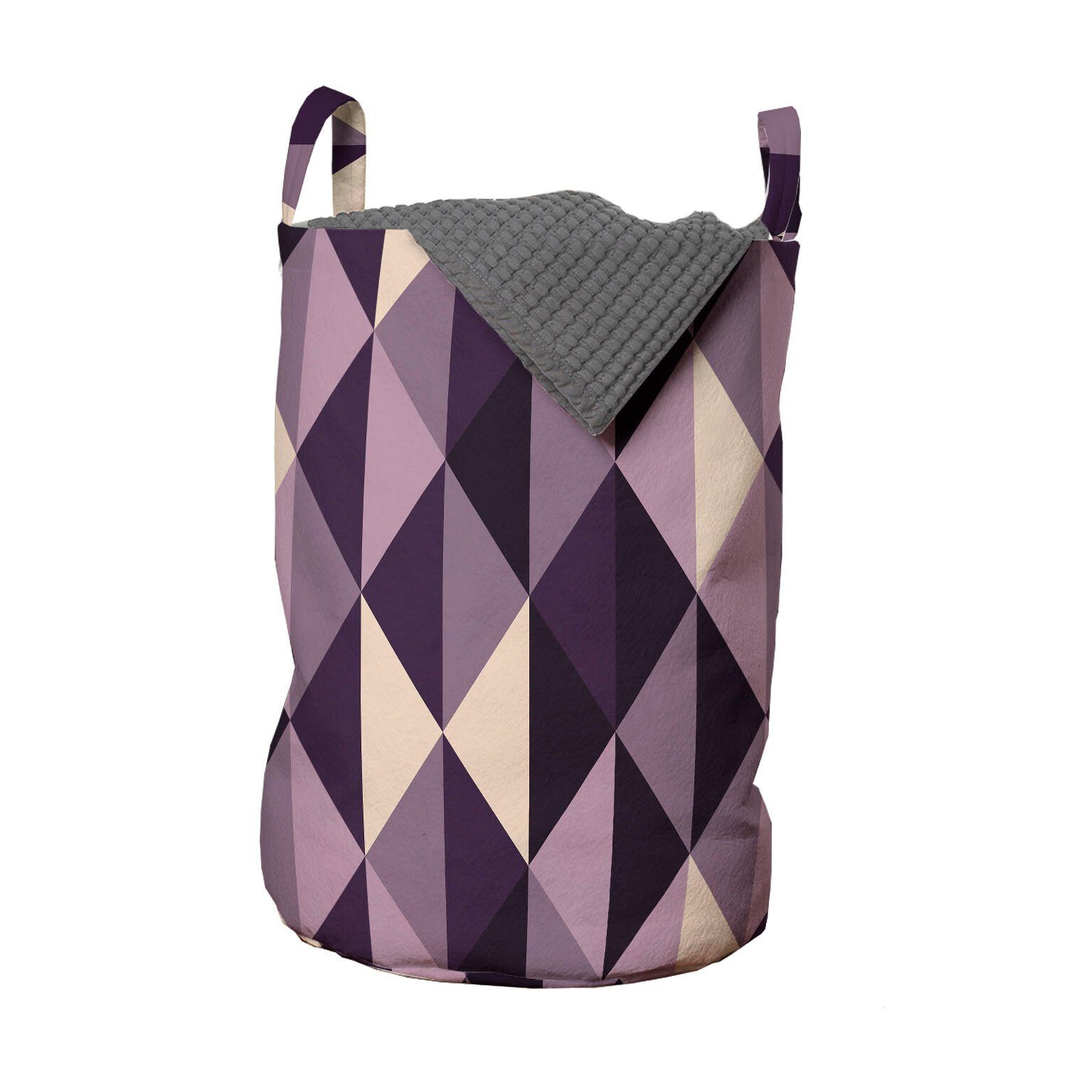 Stil für Griffen Abakuhaus Triangles mit Geometrisch Kordelzugverschluss Waschsalons, Abstrakt Wäschekorb Wäschesäckchen