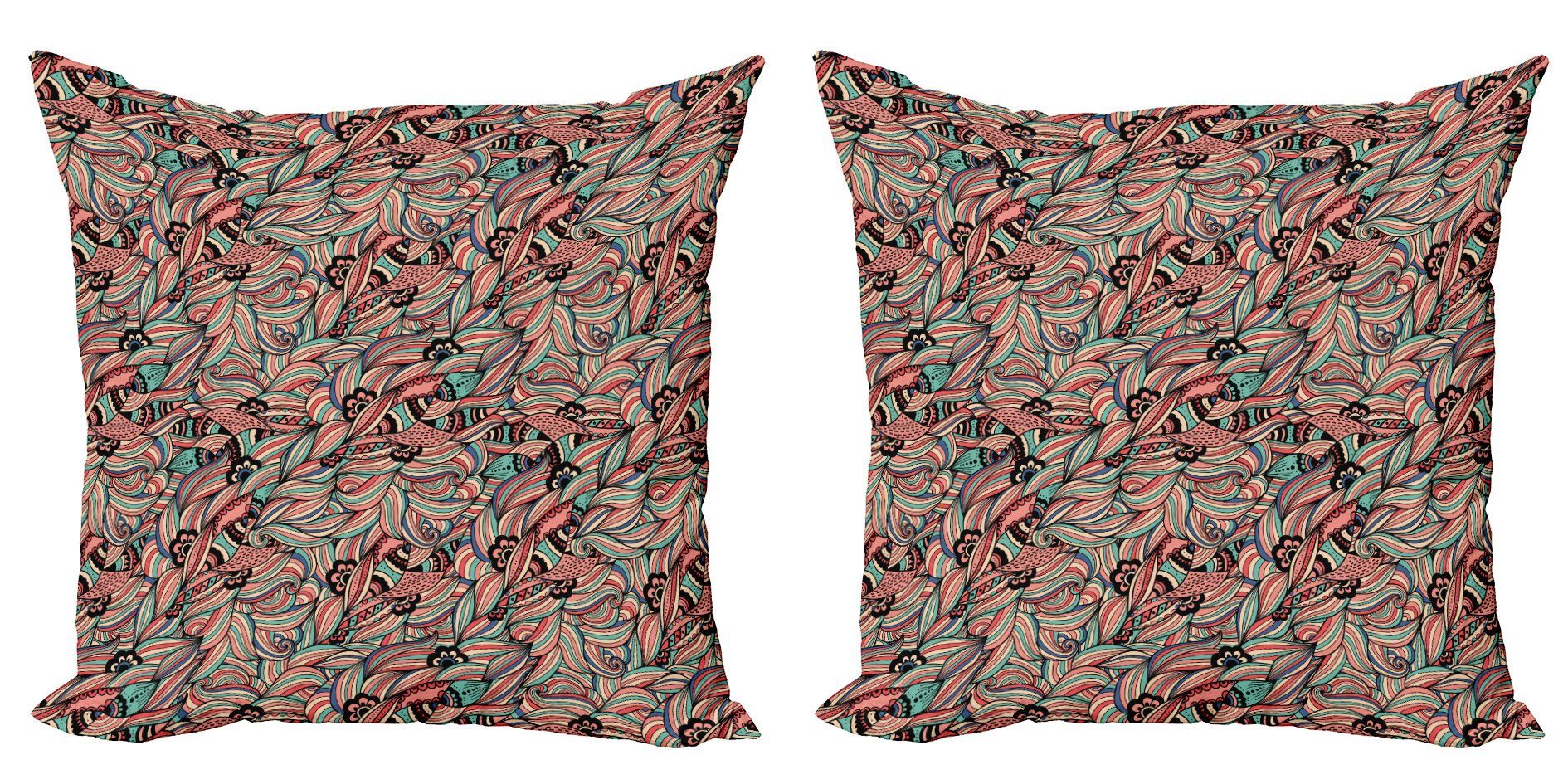 Kissenbezüge Modern Accent Doppelseitiger Digitaldruck, Abakuhaus (2 Stück), traditionell East Blossom