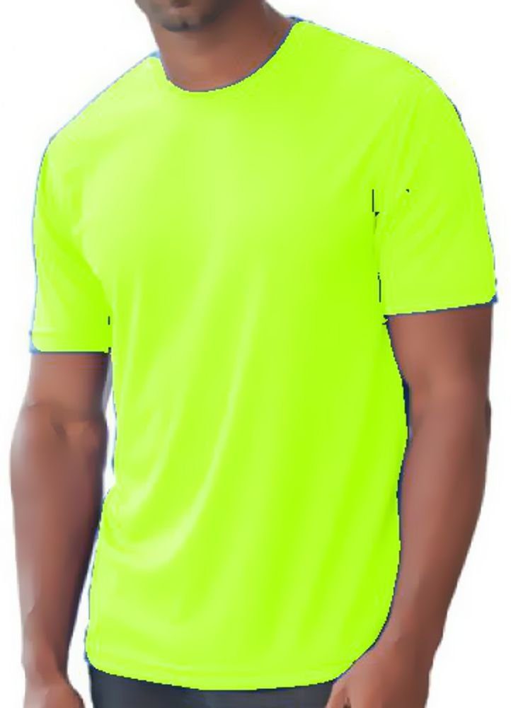 Gr. Neon T-Shirt Neongelb, XXL NEON Pink coole-fun-t-shirts S- Orange, Leuchtende Herren Neongrün, Farben T-SHIRT