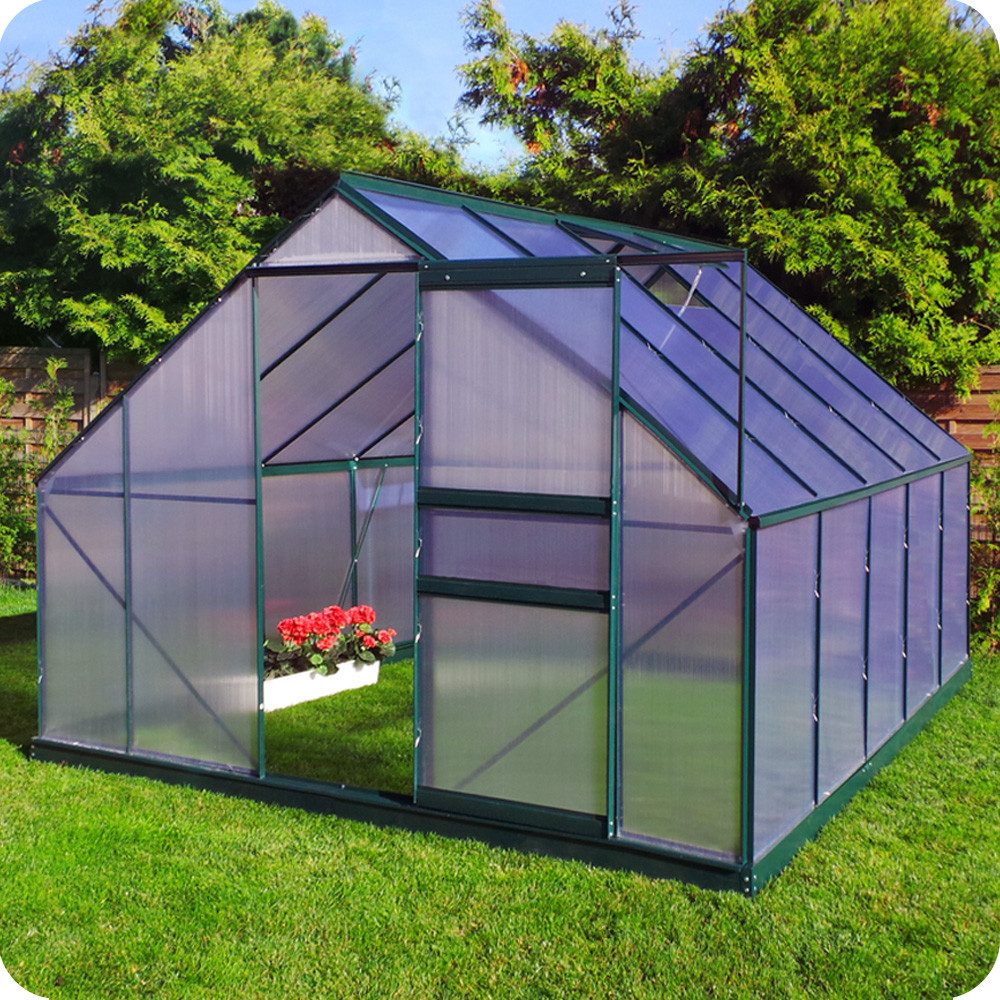 Plantiflex Gewächshaus mit Fundament, BxTxH: 250 x 190 x 205,00 cm, 6.00 mm günstig online kaufen