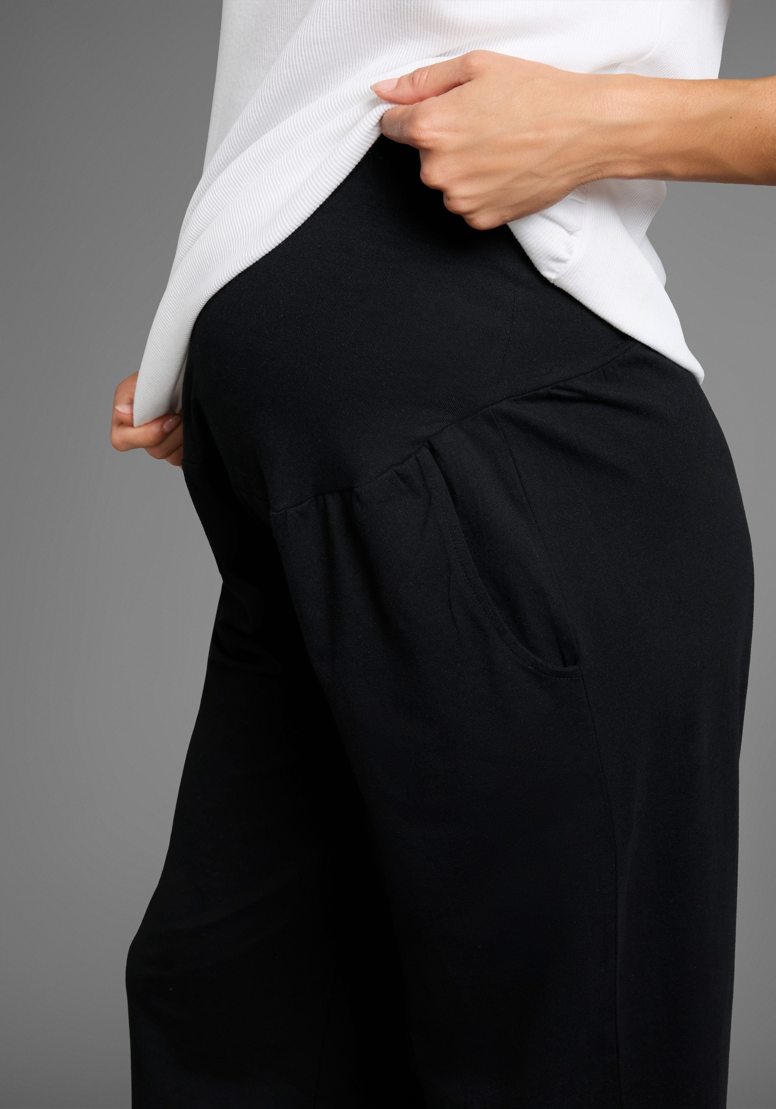 Neun Monate Umstandshose Weiche Jersey-Hose Jersey-Hose für Schwangerschaft und Stillzeit