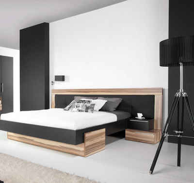 99rooms Massivholzbett Adel (Schlafzimmerbett, Bett), 200x200 cm, inkl. 2xNachttisch, Liegekomfort, Spanplatte, Modern Design