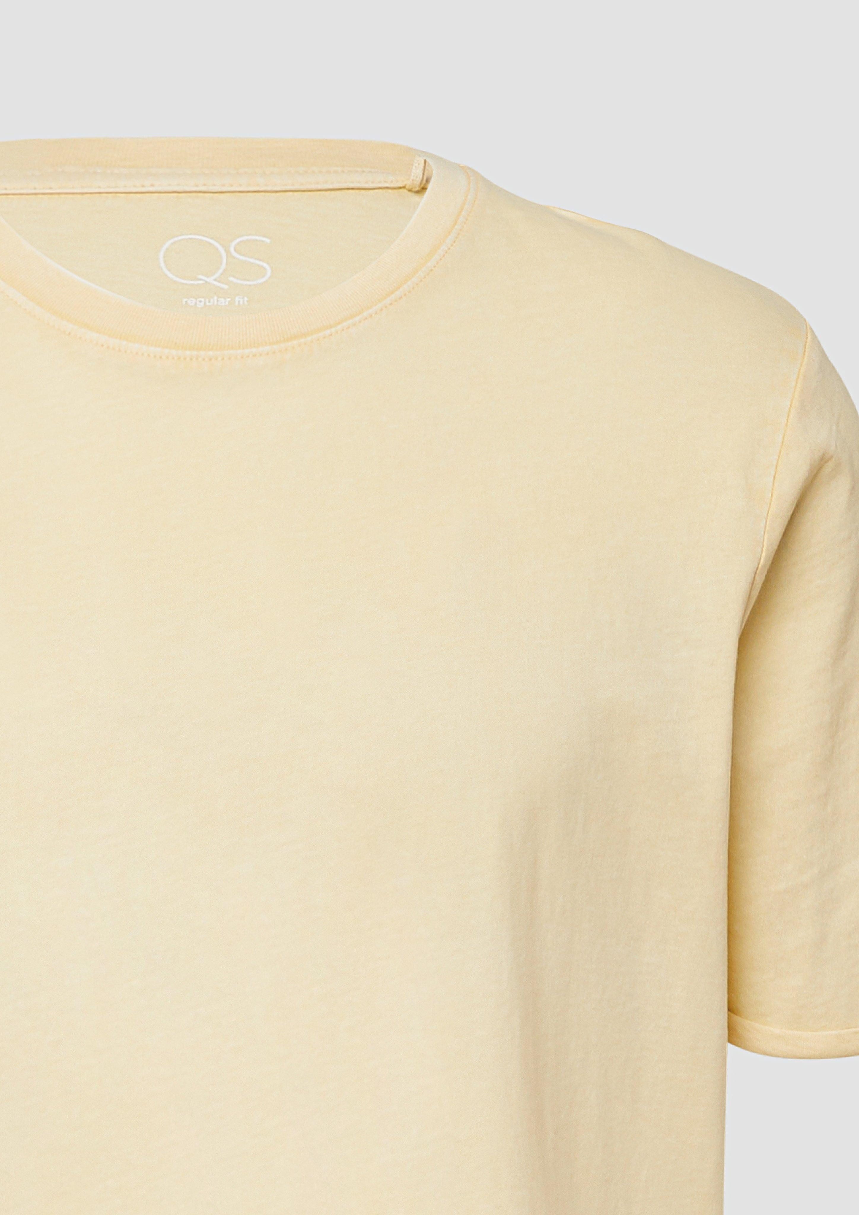 QS Kurzarmshirt Gewaschenes Basic-T-Shirt günstig online kaufen