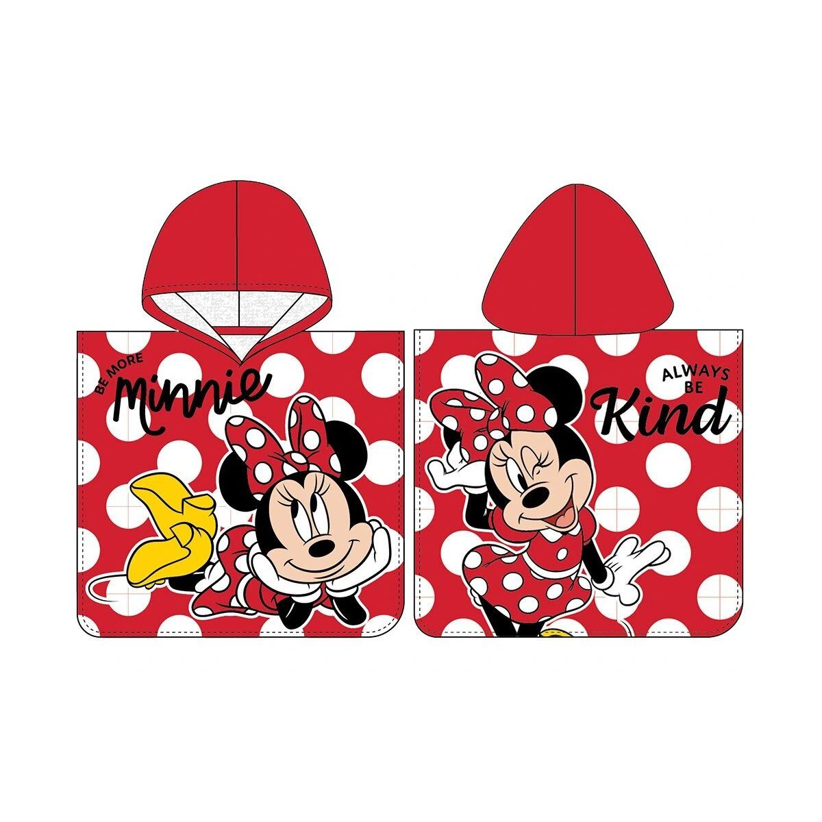 Disney Poncho Minnie Mouse Poncho 50x115cm – Always Be Kind Design