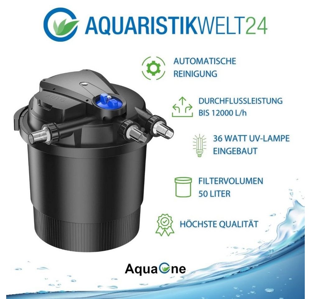 Thumbnail - Aquaone Teichfilter AquaOne Teich Filteranlage Set Nr.42 CPA 20000 Druckfilter 50W Eco Teichpumpe Teichgröße bis 40000l ...