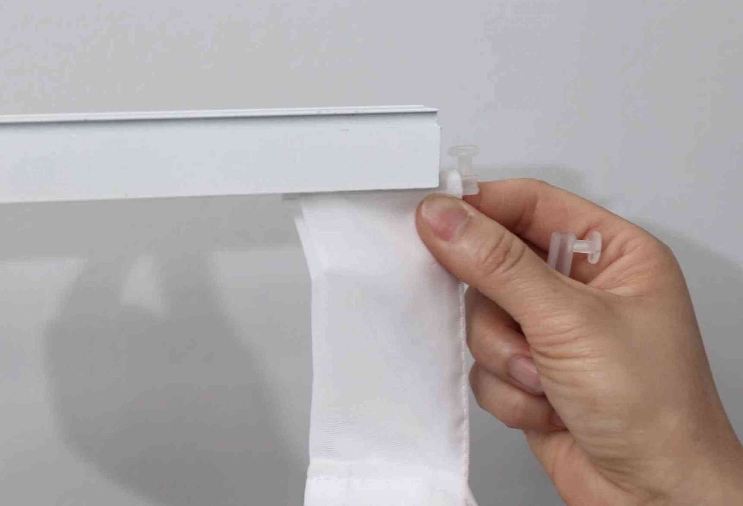Gardinenbox Schlaufengleiter, Gardinenschienen, (Set, 8-St)
