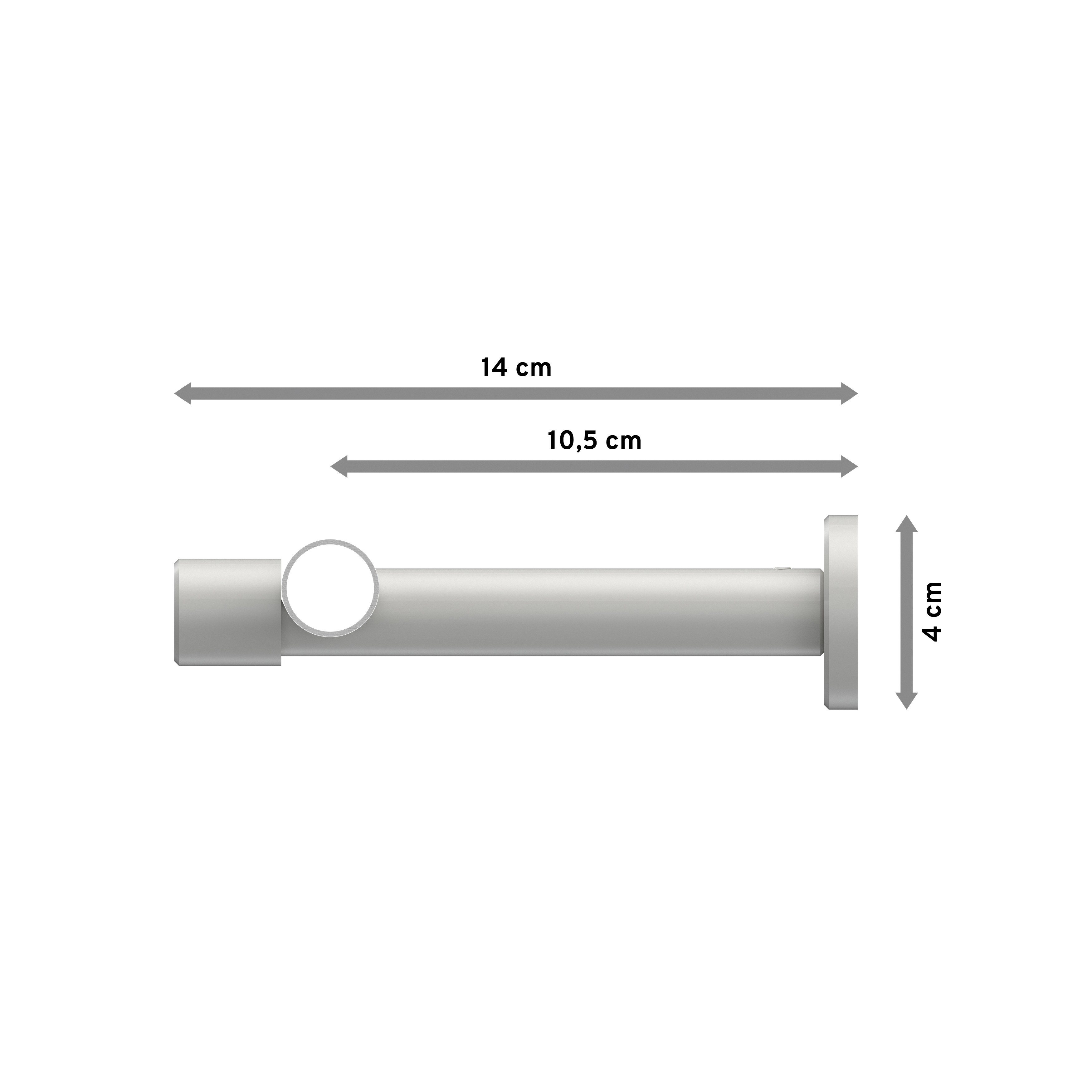 Ø Prestige Gardinenstange Wandmontage, Luino, Deckenmontage, Weiß mm, INTERDECO, 1-läufig, 20