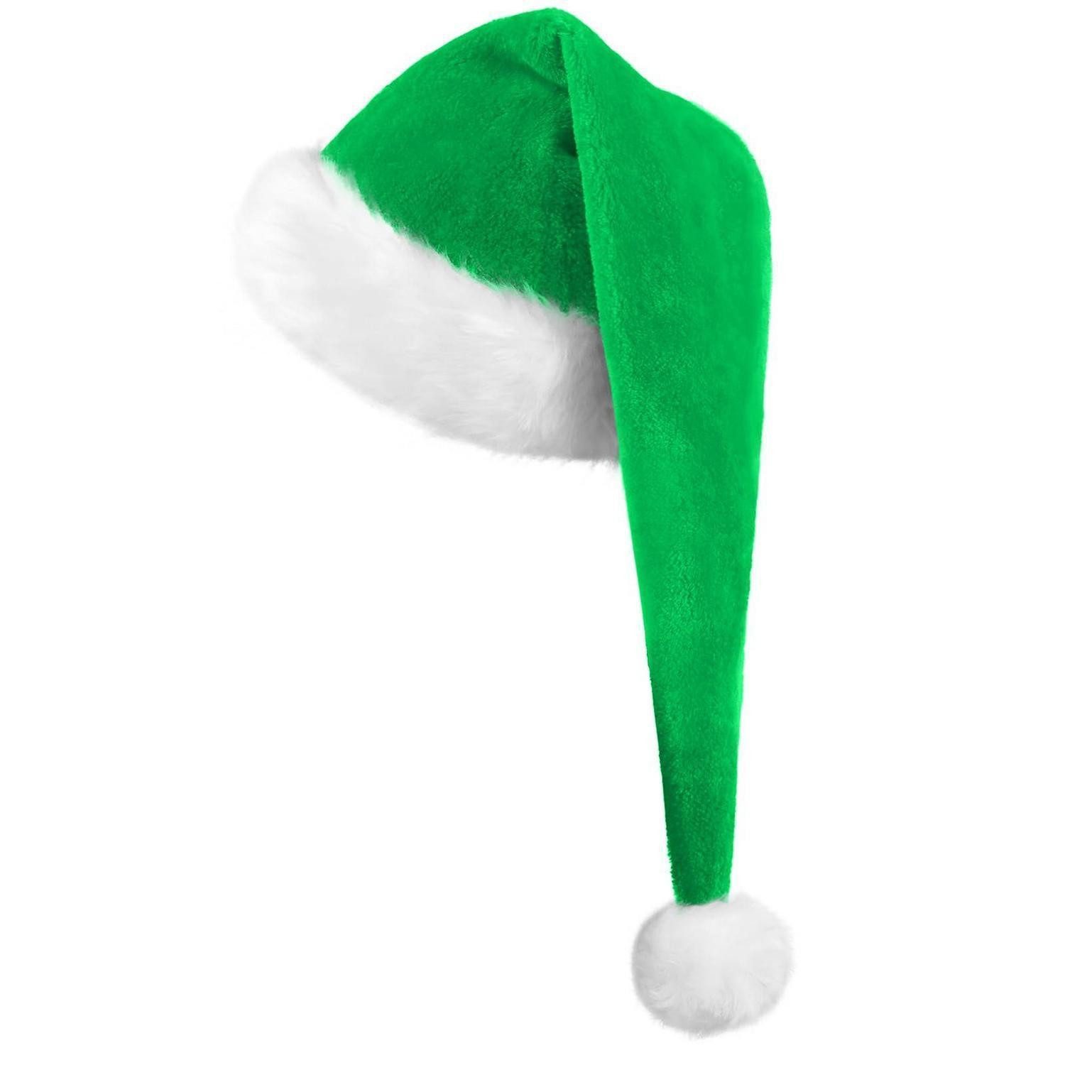 LuxusKollektion Plüschmütze Weihnachtsmütze Nikolausmütze Rot (1-St)