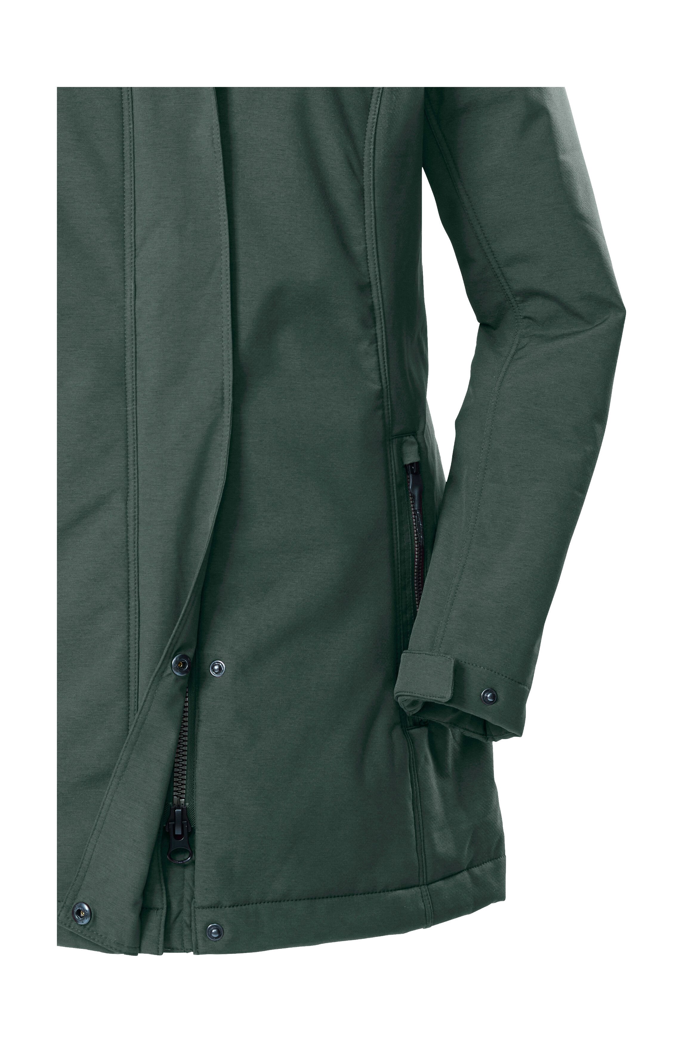 G.I.G.A. DX by killtec Softshellparka GW 36 WMN SFTSHLL PRK Softshellparka: wasserdicht, Teddyfell, 2-Wege-Reißverschluss – Bild 4 von 5