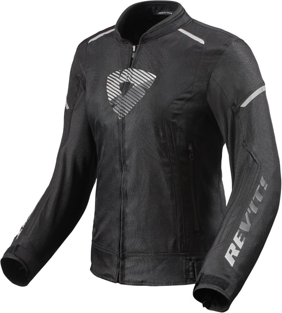 Revit Sprint Textiljacke Black/White Damen H20 Motorradjacke Motorrad