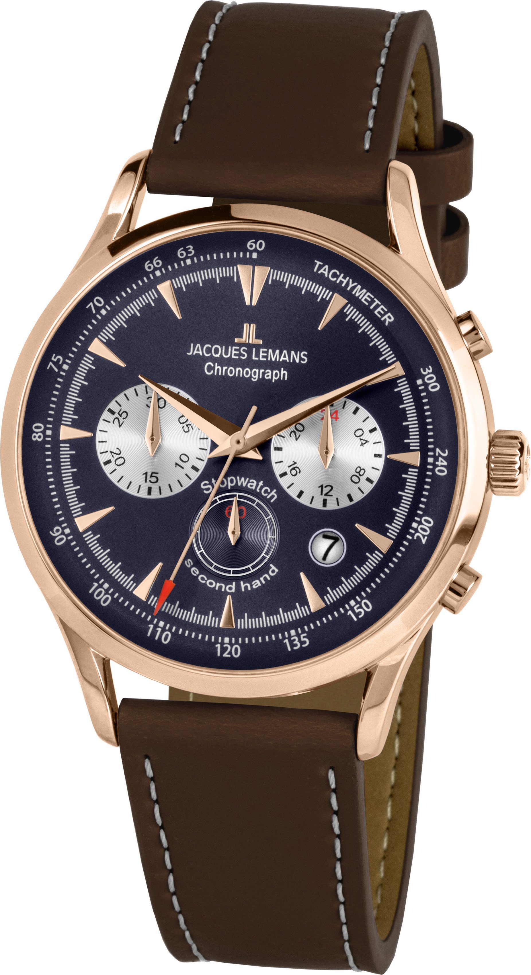 Jacques Lemans Chronograph Retro Classic, 1-2068G | Quarzuhren