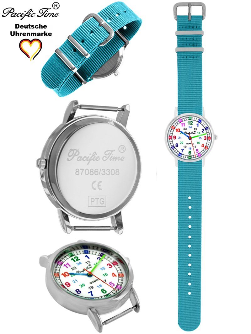 Pacific Time Quarzuhr Kinder Armbanduhr Lernuhr Wechselarmband, Mix und Match Design - Gratis Versand – Bild 2 von 5