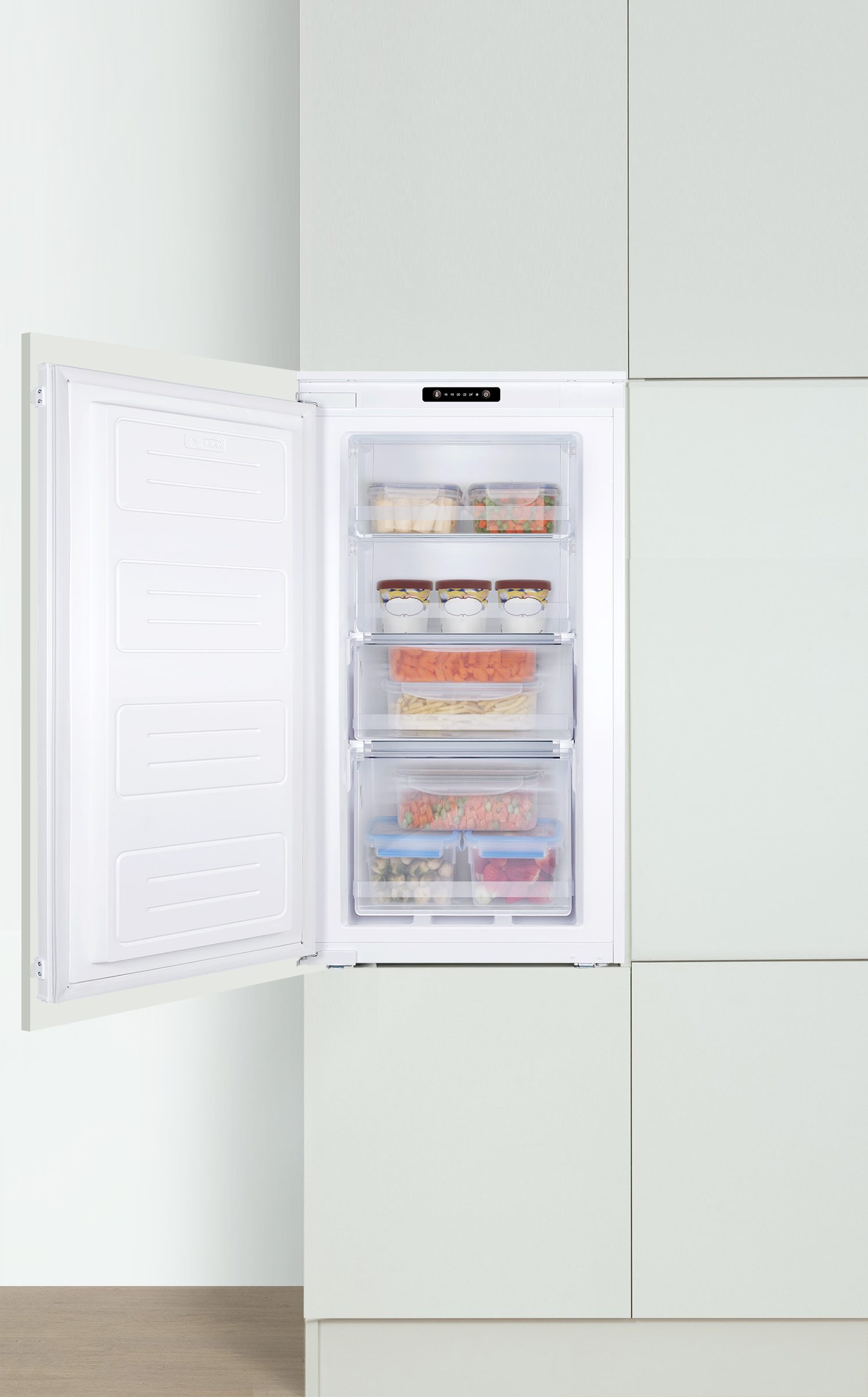 Amica Einbaugefrierschrank EGSS 321 900, 87,1 cm hoch, 54 cm breit, Supergefrierfunktion